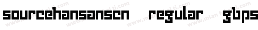 sourcehansanscn regular gbps字体转换